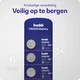 Buddi Apple AirTag Batterij CR2032 Lithium Knoopcelbatterij 210mh / 3V (5-Pack) afbeelding 6
