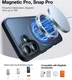 TORRAS Ostand Pro MagSafe Apple iPhone 16 Hoesje 360° MagSafe Stand Zwart afbeelding 9