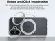 TORRAS Ostand Pro MagSafe Apple iPhone 16 Plus Hoesje 360° MagSafe Stand Clear afbeelding 17