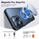 TORRAS Ostand Pro MagSafe Apple iPhone 16 Pro Hoesje 360° MagSafe Stand Zwart afbeelding 2