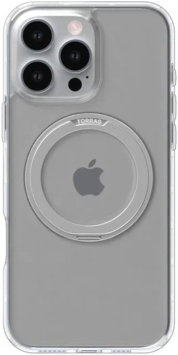 TORRAS Ostand Pro MagSafe Apple iPhone 16 Pro Hoesje 360° MagSafe Stand Clear afbeelding 4