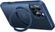 TORRAS Ostand Pro MagSafe iPhone 16 Pro Max Hoesje 360° MagSafe Stand Blauw afbeelding 2