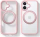 TORRAS Ostand R Fusion Apple iPhone 16 Hoesje 360° MagSafe Stand Roze afbeelding 5