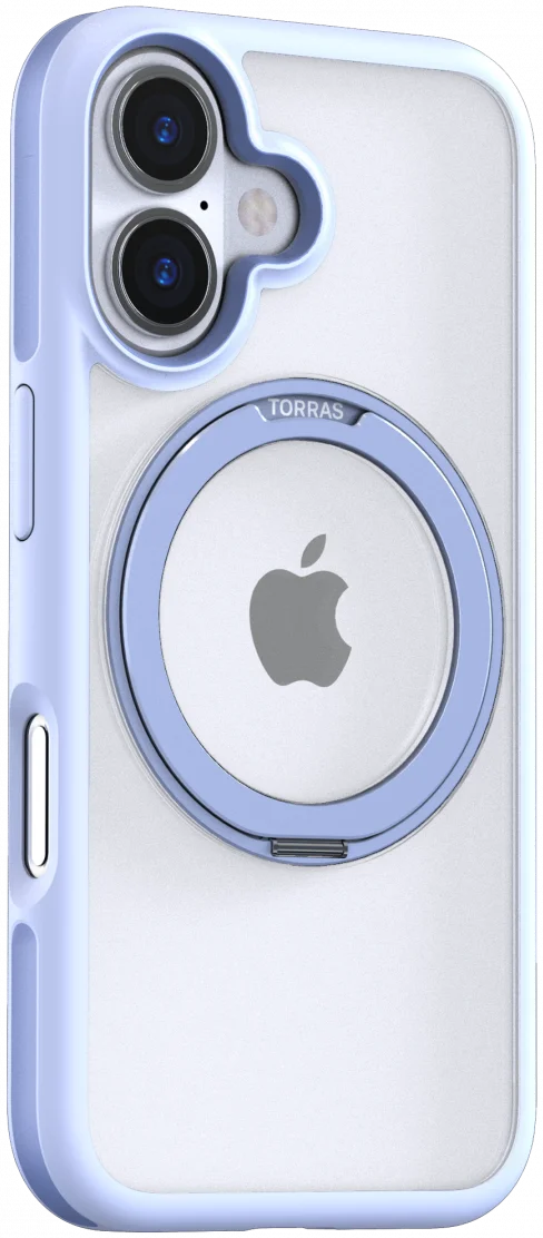TORRAS Ostand R Fusion Apple iPhone 16 Hoesje 360° MagSafe Stand Blauw afbeelding 4
