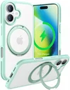 TORRAS Ostand R Fusion Apple iPhone 16 Hoesje 360° MagSafe Stand Groen