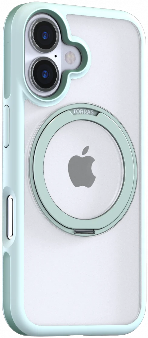 TORRAS Ostand R Fusion Apple iPhone 16 Hoesje 360° MagSafe Stand Groen afbeelding 4