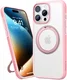 TORRAS Ostand R Fusion Apple iPhone 16 Pro Hoesje 360° MagSafe Stand Roze afbeelding 3