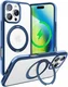 TORRAS Ostand R Fusion Apple iPhone 16 Pro Hoesje 360° MagSafe Stand Blauw afbeelding 1