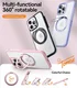 TORRAS Ostand R Fusion Apple iPhone 16 Pro Max Hoesje 360° MagSafe Stand Roze afbeelding 6