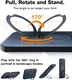 TORRAS Ostand Spin Apple iPhone 16 Hoesje 360° MagSafe Stand Zwart afbeelding 4