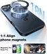 TORRAS Ostand Spin Apple iPhone 16 Hoesje 360° MagSafe Stand Zwart afbeelding 7