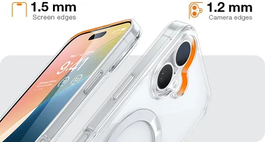 TORRAS Ostand Spin Apple iPhone 16 Hoesje 360° MagSafe Stand Transparant afbeelding 9