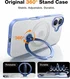 TORRAS Ostand Spin Apple iPhone 16 Hoesje 360° MagSafe Stand Blauw afbeelding 4