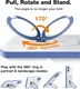 TORRAS Ostand Spin Apple iPhone 16 Hoesje 360° MagSafe Stand Blauw afbeelding 8