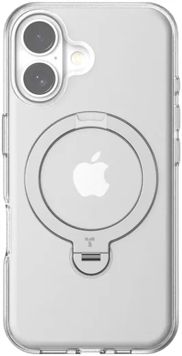 TORRAS Ostand Spin Apple iPhone 16 Plus Hoesje 360° MagSafe Stand Transparant afbeelding 2