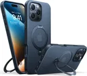 TORRAS Ostand Spin Apple iPhone 16 Pro Hoesje 360° MagSafe Stand Zwart