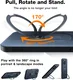 TORRAS Ostand Spin Apple iPhone 16 Pro Hoesje 360° MagSafe Stand Zwart afbeelding 4