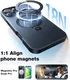 TORRAS Ostand Spin Apple iPhone 16 Pro Hoesje 360° MagSafe Stand Zwart afbeelding 5
