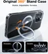 TORRAS Ostand Spin Apple iPhone 16 Pro Max Hoesje 360° MagSafe Stand Transparant afbeelding 3