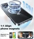 TORRAS Ostand Spin Apple iPhone 16 Pro Max Hoesje 360° MagSafe Stand Transparant afbeelding 5