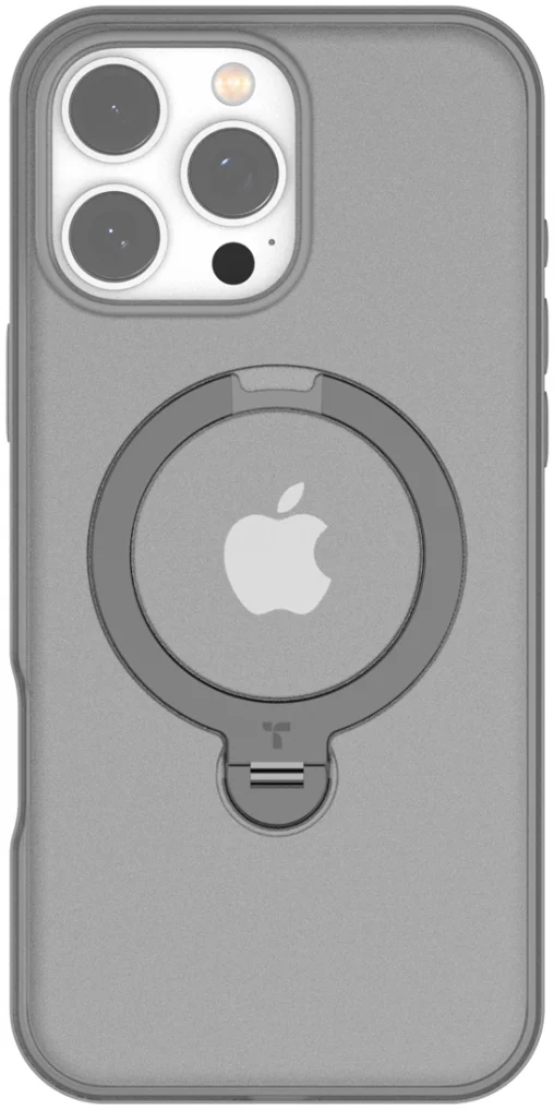 TORRAS Ostand Spin Apple iPhone 16 Pro Max Hoesje 360° MagSafe Stand Grijs afbeelding 8