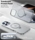 TORRAS Ostand Spin Apple iPhone 16 Pro Max Hoesje 360° MagSafe Stand Grijs afbeelding 2