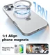 TORRAS Ostand Spin Apple iPhone 16 Pro Max Hoesje 360° MagSafe Stand Grijs afbeelding 5