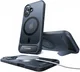 TORRAS Pstand Apple iPhone 16 Hoesje MagSafe met Kickstand Zwart afbeelding 4