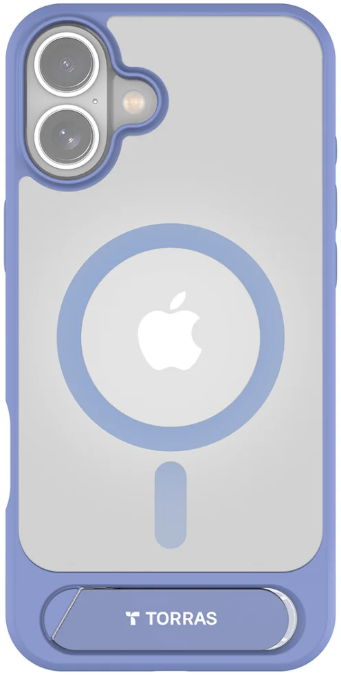 TORRAS Pstand Apple iPhone 16 Hoesje MagSafe met Kickstand Blauw afbeelding 1