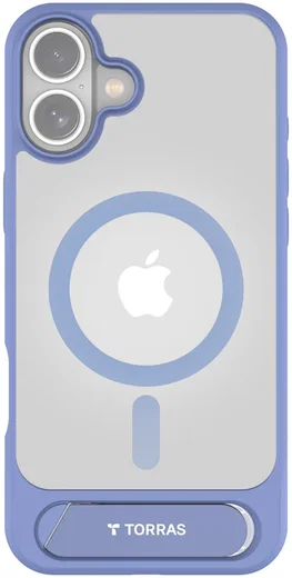 TORRAS Pstand Apple iPhone 16 Hoesje MagSafe met Kickstand Blauw afbeelding 1