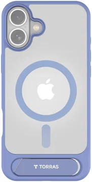 TORRAS Pstand Apple iPhone 16 Hoesje MagSafe met Kickstand Blauw