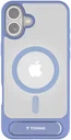 TORRAS Pstand Apple iPhone 16 Hoesje MagSafe met Kickstand Blauw