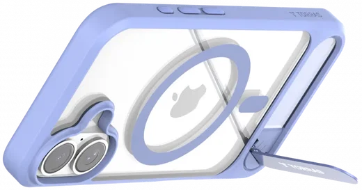 TORRAS Pstand Apple iPhone 16 Hoesje MagSafe met Kickstand Blauw afbeelding 3