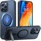 TORRAS Pstand Apple iPhone 16 Pro Hoesje MagSafe met Kickstand Zwart afbeelding 10