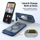 TORRAS Pstand Apple iPhone 16 Pro Hoesje MagSafe met Kickstand Blauw afbeelding 7