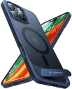 TORRAS Pstand Apple iPhone 16 Pro Hoesje MagSafe met Kickstand Blauw