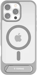 TORRAS Pstand Apple iPhone 16 Pro Max Hoesje MagSafe met Kickstand Grijs afbeelding