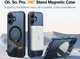 TORRAS Pstand Spin Apple iPhone 16 Plus Hoesje MagSafe 360° Kickstand Zwart afbeelding 4