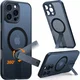 TORRAS Pstand Spin Apple iPhone 16 Pro Max Hoesje MagSafe 360° Kickstand Zwart afbeelding 2