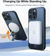 TORRAS Pstand Spin Apple iPhone 16 Pro Max Hoesje MagSafe 360° Kickstand Zwart afbeelding 4