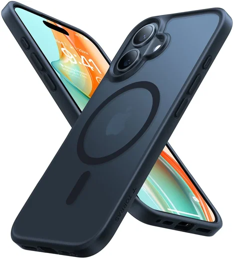 TORRAS Guardian Magnetic Apple iPhone 16 Hoesje met MagSafe Zwart afbeelding 1
