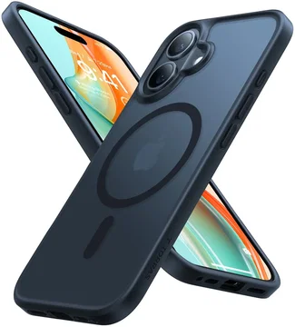 TORRAS Guardian Magnetic Apple iPhone 16 Hoesje met MagSafe Zwart