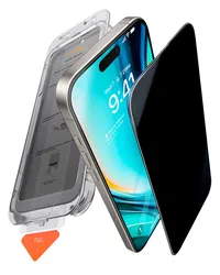 TORRAS Install Master iPhone 16 Privacy Glass Screen Protector afbeelding