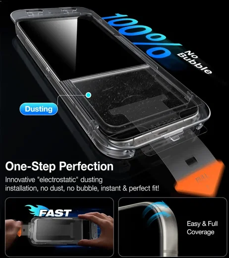 TORRAS Install Master iPhone 16 Pro Privacy Glass Screen Protector afbeelding 11