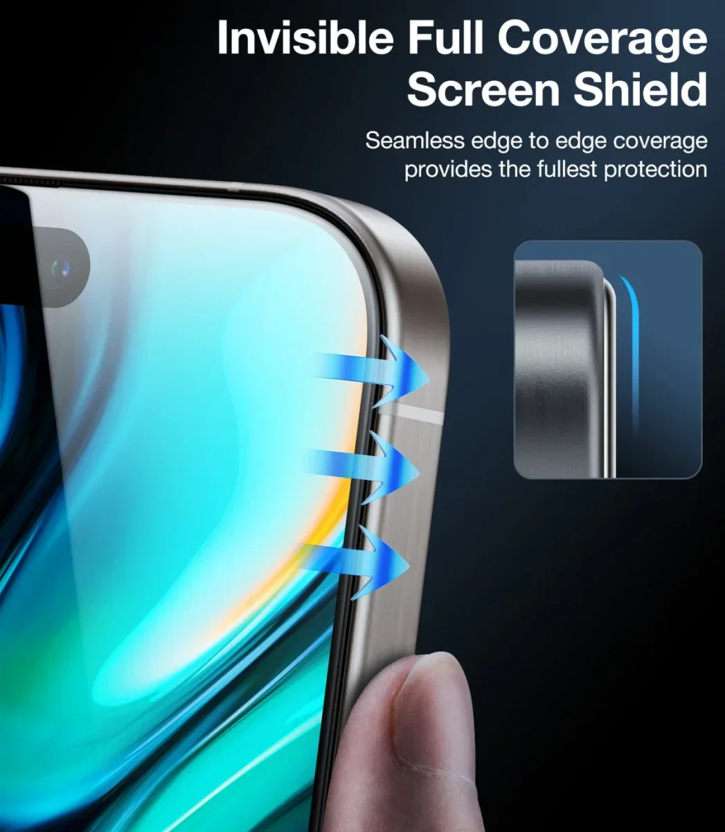 TORRAS Install Master iPhone 16 Pro Privacy Glass Screen Protector afbeelding 12