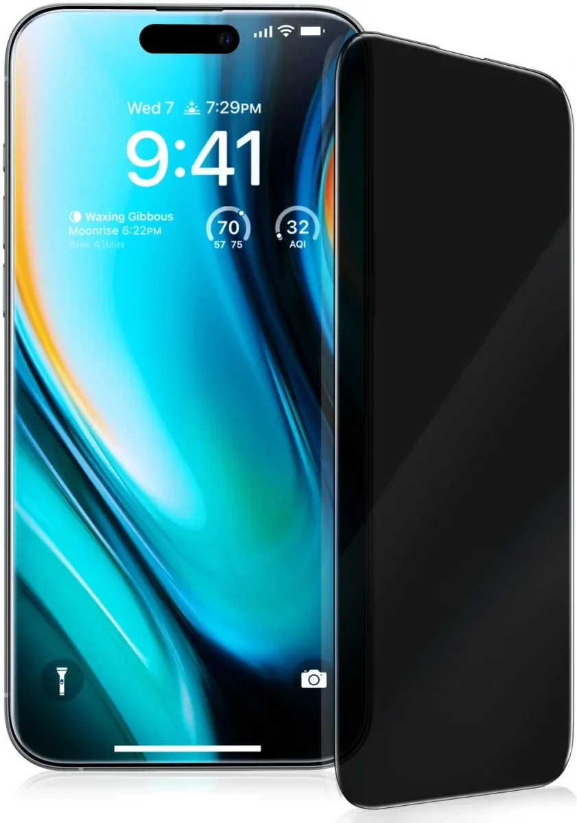 TORRAS Install Master iPhone 16 Pro Privacy Glass Screen Protector afbeelding 2