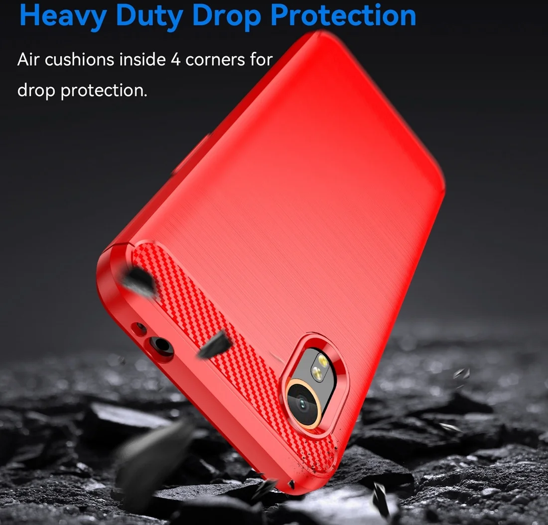 Samsung Galaxy Xcvover 7 Hoesje Geborsteld TPU Flexibele Back Cover Rood afbeelding 2