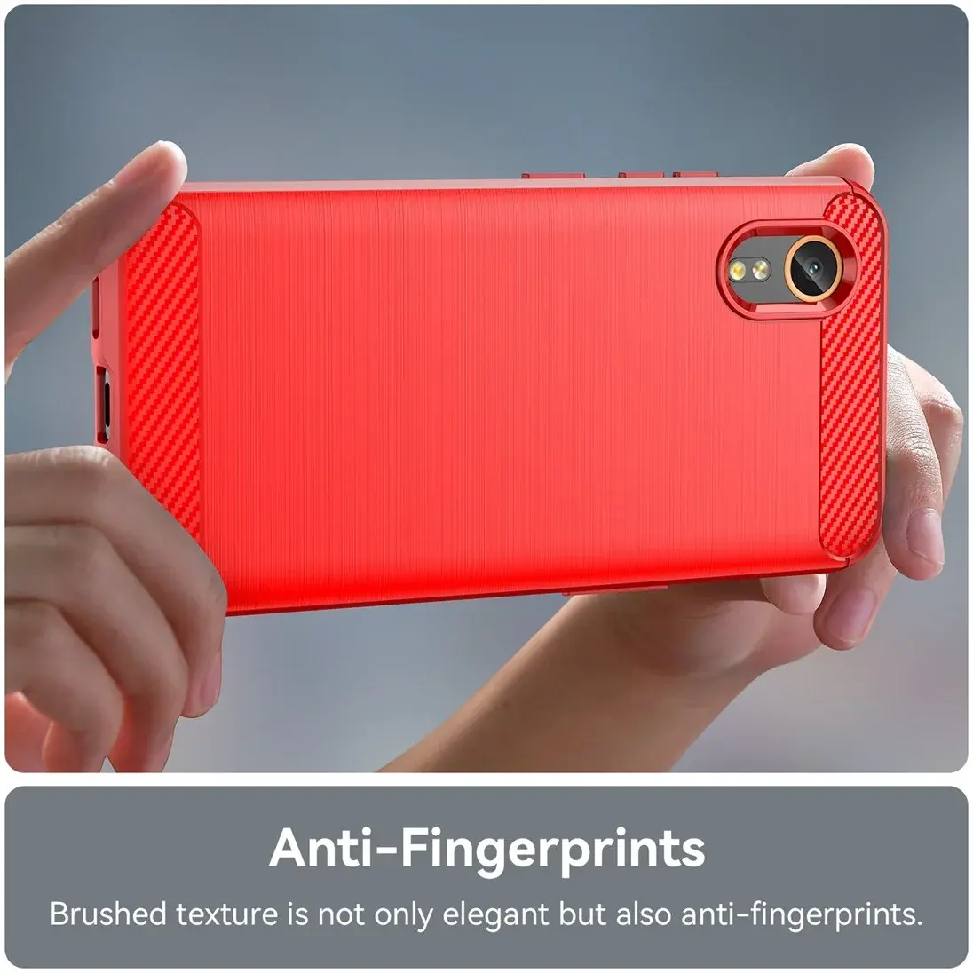 Samsung Galaxy Xcvover 7 Hoesje Geborsteld TPU Flexibele Back Cover Rood afbeelding 5