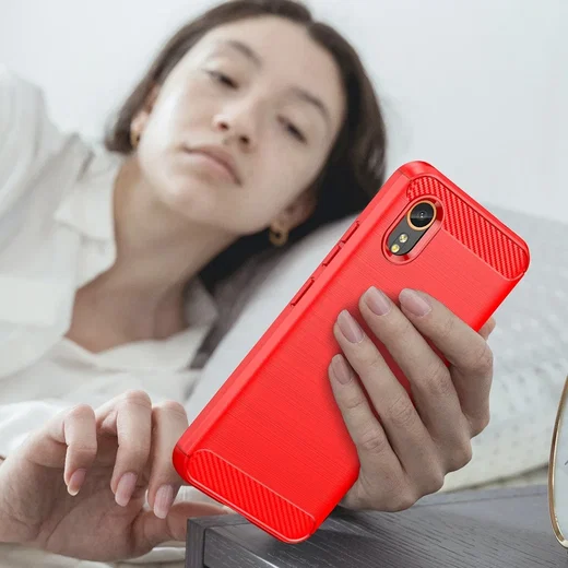 Samsung Galaxy Xcvover 7 Hoesje Geborsteld TPU Flexibele Back Cover Rood afbeelding 7