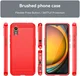 Samsung Galaxy Xcvover 7 Hoesje Geborsteld TPU Flexibele Back Cover Rood afbeelding 8